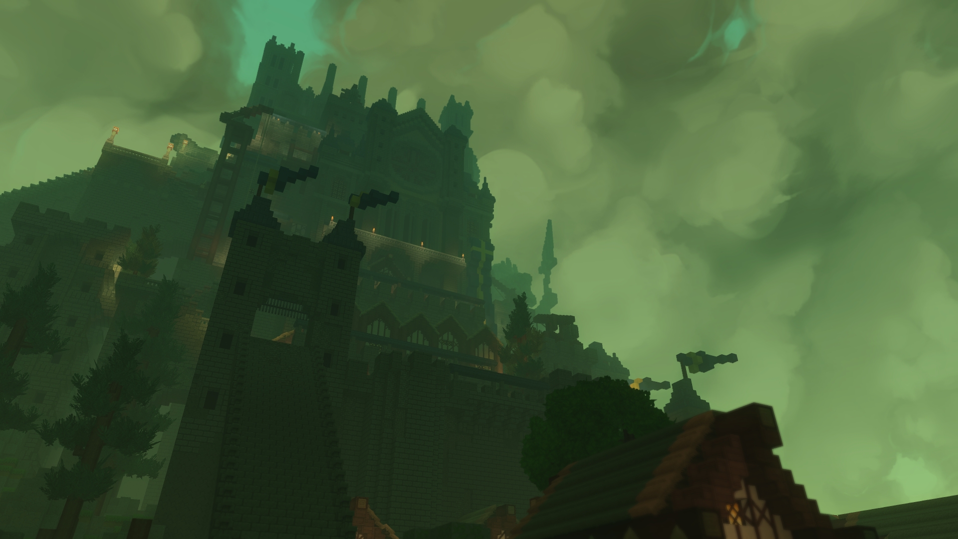 Hytale Temple Ruins - Global Illumination and Shadow Mapping